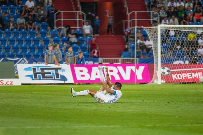 Ostrava vs. Slavia, druhé kolo ligy (Baroš)