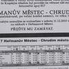 Konec provozu na trati Heřmanův městec- Chrudim