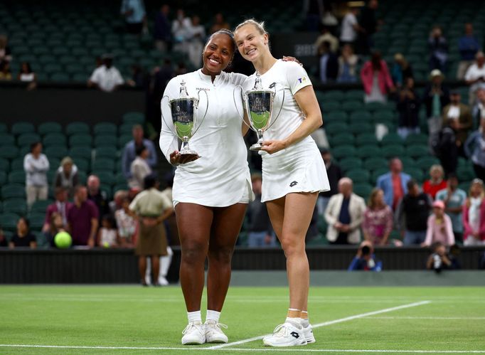 Taylor Townsendová a Kateřina Siniaková, Wimbledon 2024