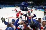 Slovenští hokejisté poprvé v historii získali na olympijském turnaji medaili.
