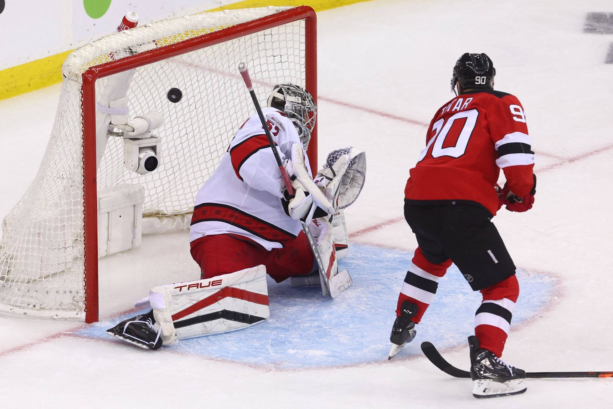 NHL: Stanley Cup Playoffs-Carolina Hurricanes at New Jersey Devils