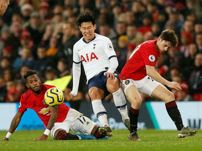 Soccer Football - Premier League - Manchester United v Tottenham Hotspur - Old Trafford, Manchester, Britain - December 4, 2019  Tottenham Hotspur's Son Heung-min in acti