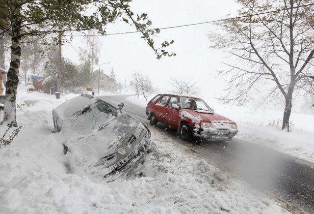 Česko sníh Reuters