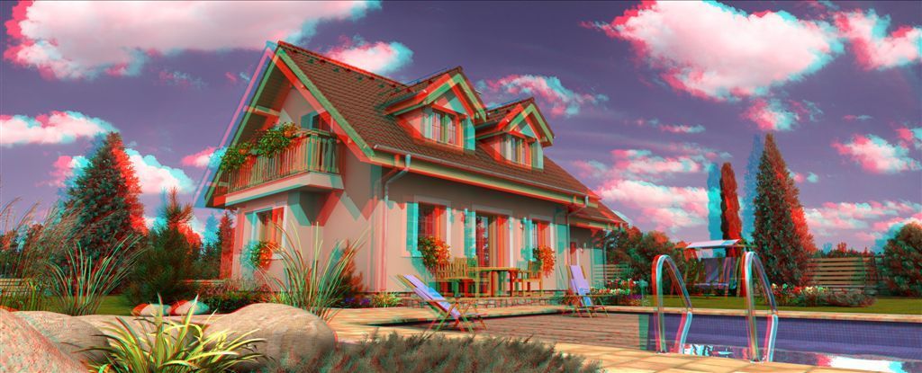 Dům a zahrada ve 3D