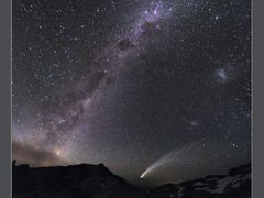 Kometa McNaught viděná z Argentiny.