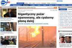 V Polsku se srazily vlaky s palivem a explodovaly