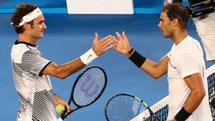 Roger Federer a Rafael Nadal ve finále Australian Open 2017