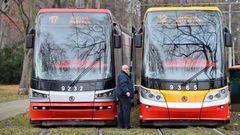 Tramvaj Škoda T15 konečná Výstaviště Praha
