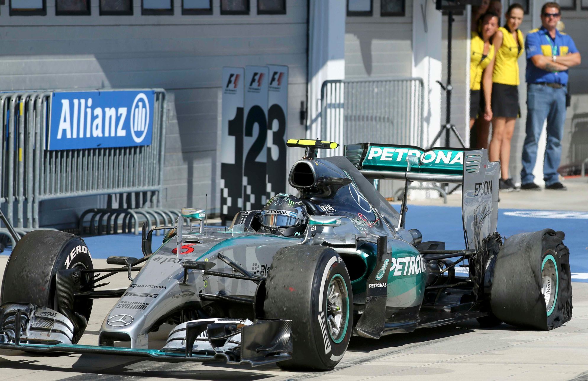 F1, VC Maďarska 2015: Nico Rosberg, Mercedes - defekt