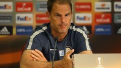 Frank De Boer, trenér Interu Milán, tisková konference