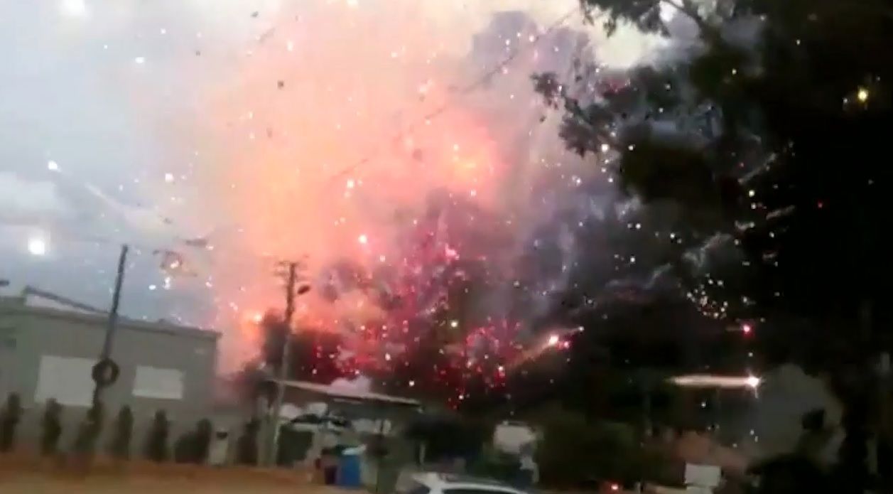 Výbuch pyrotechniky v izraelské obci Porat