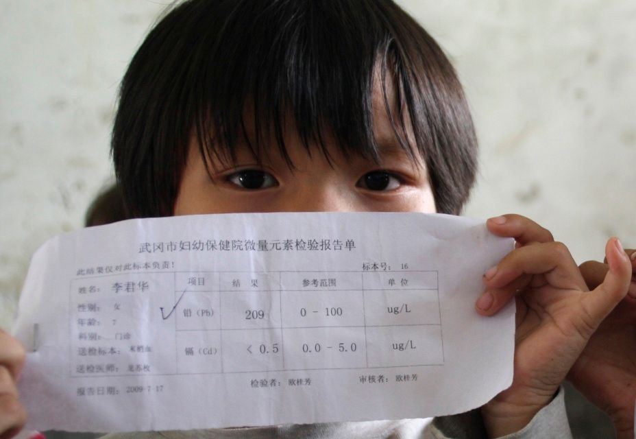 Čínské dítě po vyšetření