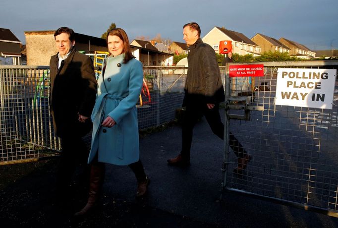 Liberal Democrats leader Jo Swinson and her husband Duncan Hames