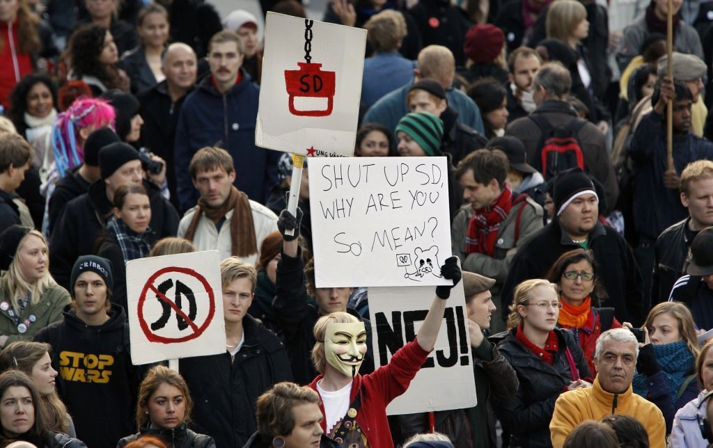 Protesty ve Švédsku