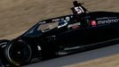 Romain Grosjean při prvních testech monopostu IndyCar.