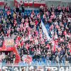 Fanoušci Slavie ve 4. kolo nadstavby Fortuna:Ligy Baník - Slavia
