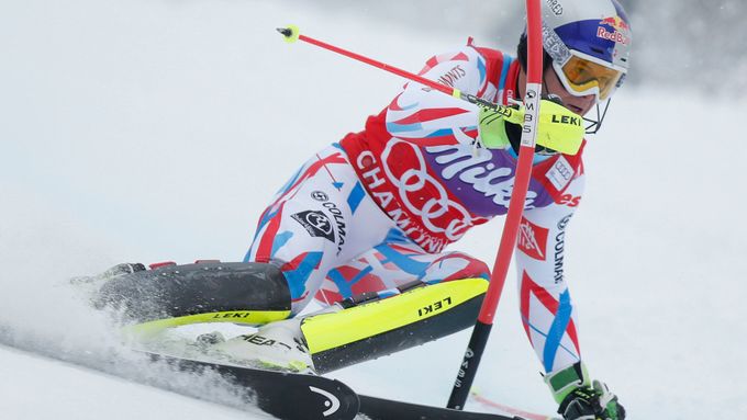 Alexis Pinturault při SP v Chamonix 2016