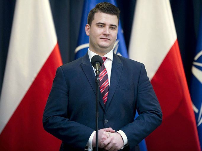 Bartlomiej Misiewicz, pravá ruka polského ministra obrany.