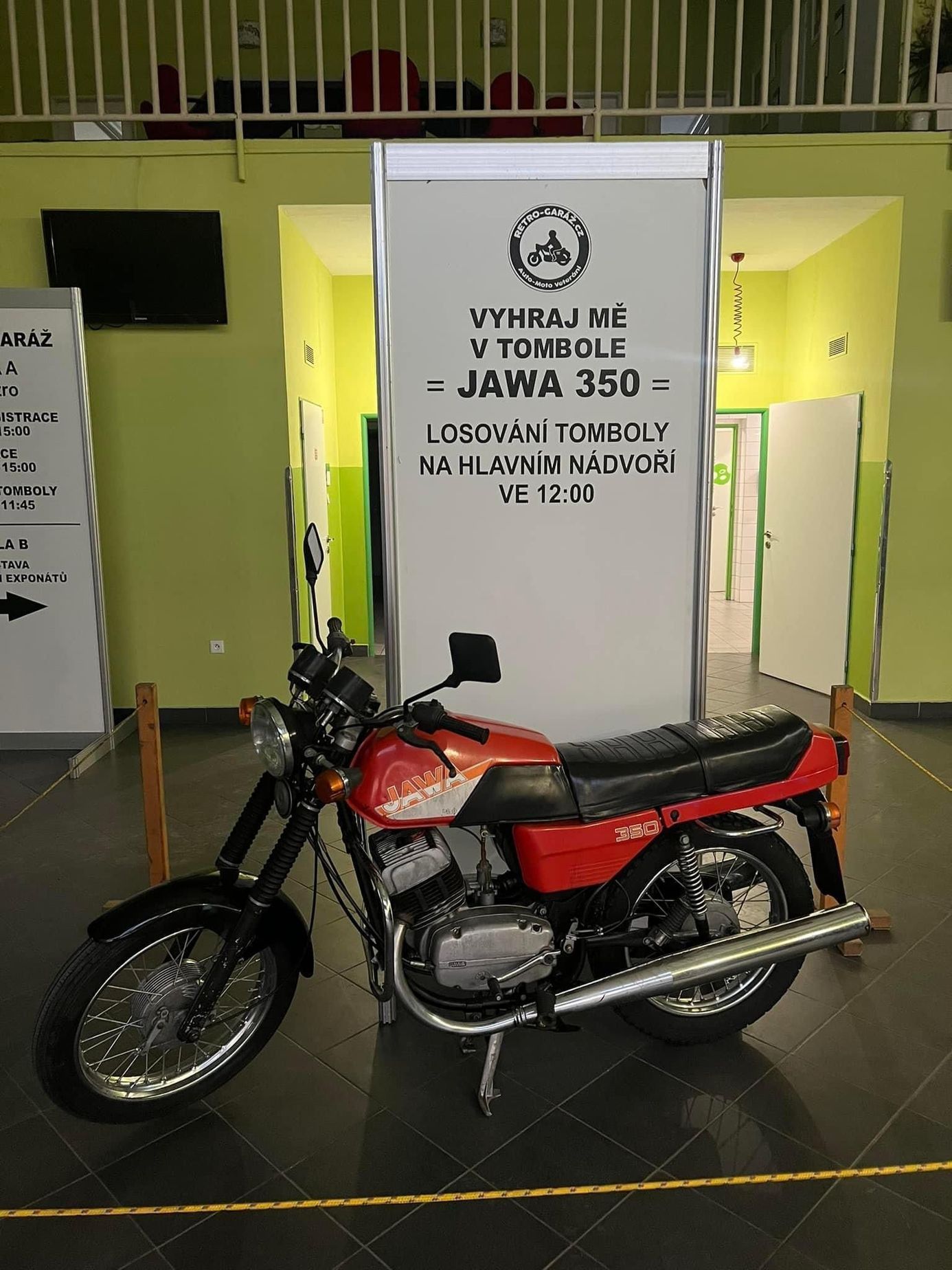 Jawa 250/559 Panelka v tombole na Retro Garáži + tomboly z minulých let