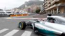 Mercedes Formula One driver Lewis Hamilton of Britain drives during the first free practice session of the Monaco Grand Prix in Monaco May 22, 2014. REUTERS/Stefano Rella