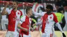 Radost Slavie v zápase 16. kola Slavia - Teplice