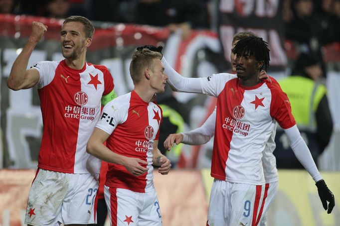 Radost Slavie v zápase 16. kola Slavia - Teplice