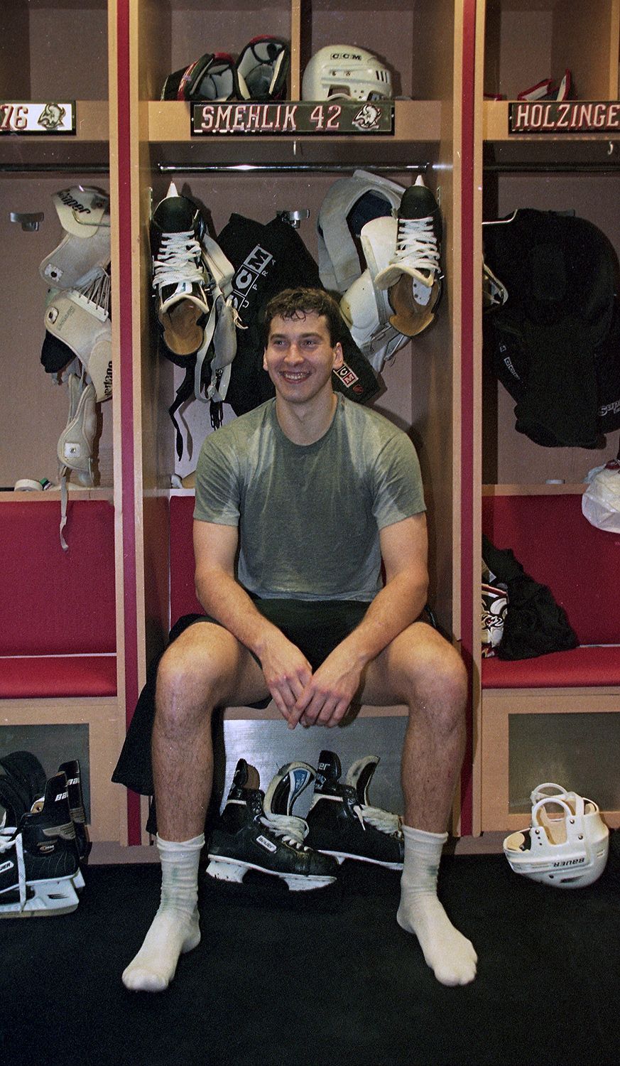 Herbert Slavík: hvězdy českého hokeje, fotoreportáž z NHL v době před OH v Naganu a snímky z Nagana