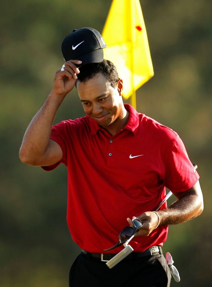 Tiger Woods se loučí s diváky na Masters