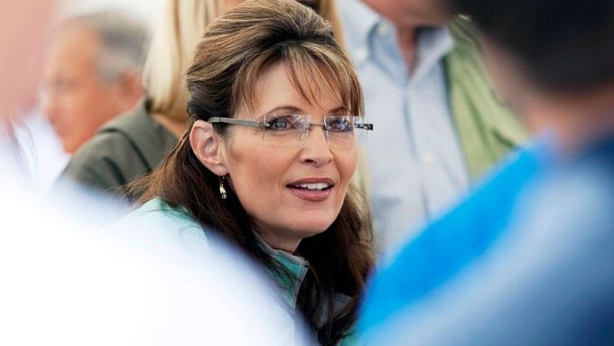 Sarah Palinová během posledních dnů v úřadu guvernérky Aljašky, snímek z července 2009.
