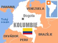 Mapa - Kolumbie