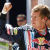 Sebastian Vettel se raduje z dalšího pole position