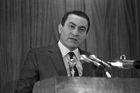 Husní Mubarak v roce 1985 v posluchárně Policejní akademie v Káhiře.