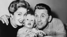 Diana Douglas, Michael Douglas a Kirk Douglas v roce 1948.