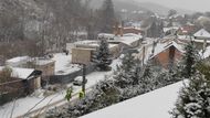 Jednu z nejhojnějších nadílek zaznamenal Jihomoravský kraj. Na snímku Bílovice nad Svitavou.