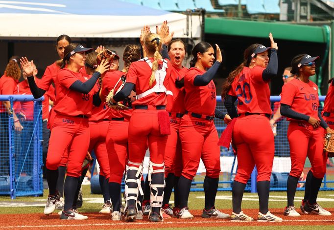 Softbal na olympiádě v Tokiu: USA vs. Itálie