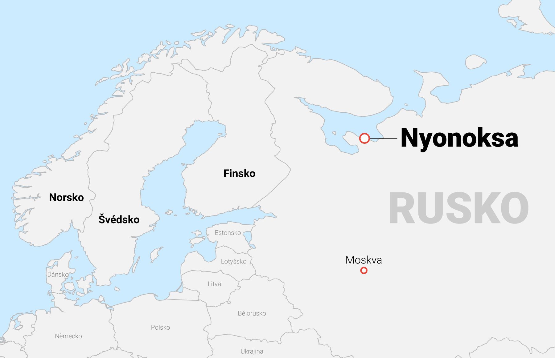 Na polygonu na pobřeží Bílého moře na severu Ruska došlo 8. srpna k výbuchu, který do ovzduší vypustil radioaktivní látky.