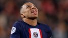 Kylian Mbappé v zápase francouzské ligy mezi Lens a PSG