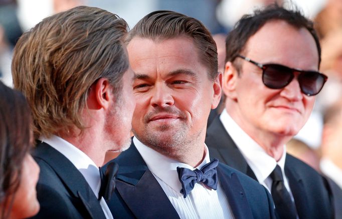 Brad Pitt, Leonardo DiCaprio a Quentin Tarantino.