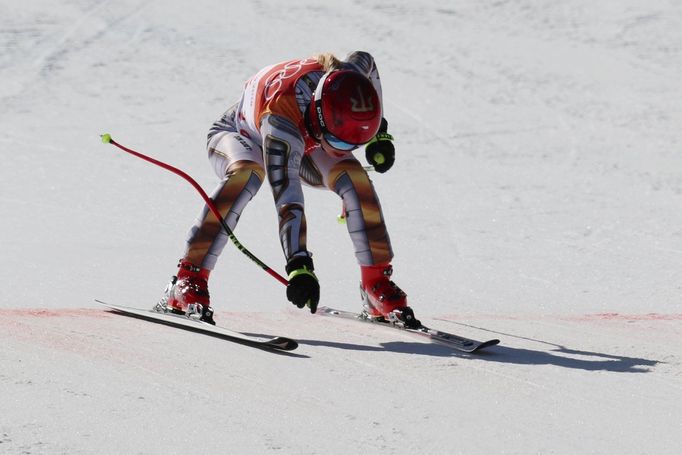 Ester Ledecká v super-G na ZOH 2018