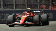 Carlos Sainz junior, Ferrari v kvalifikaci na VC Las Vegas F1 2024