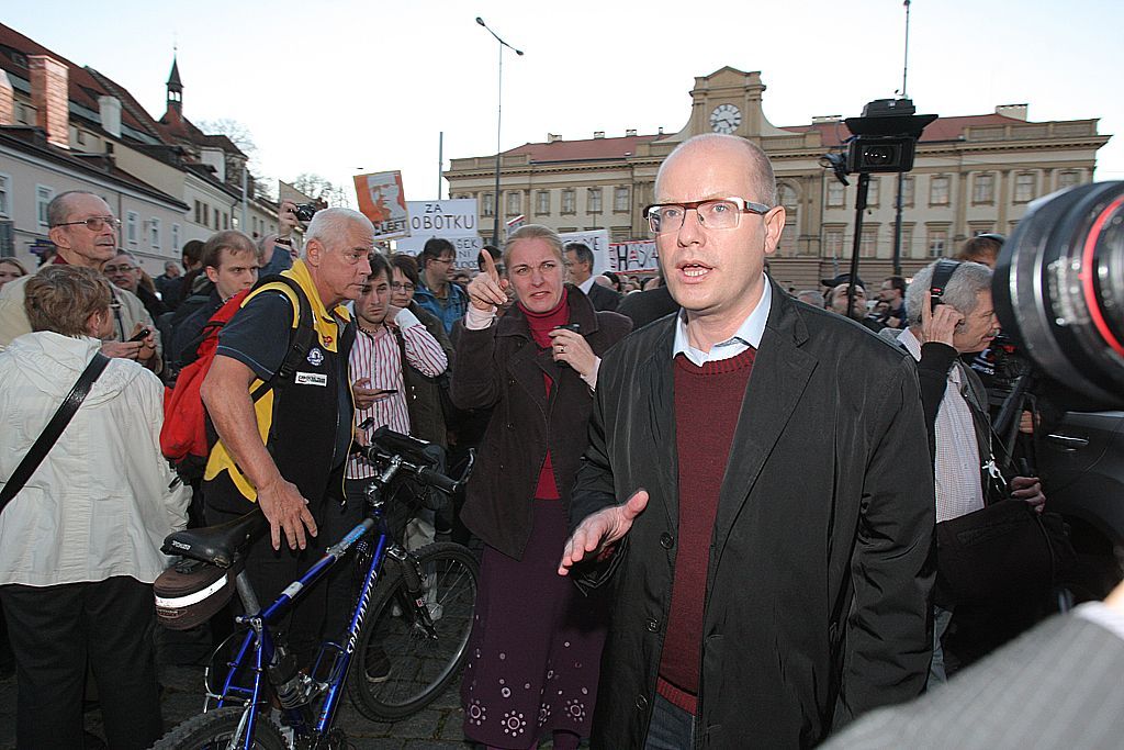 Bohuslav Sobotka na srazu svých příznivců