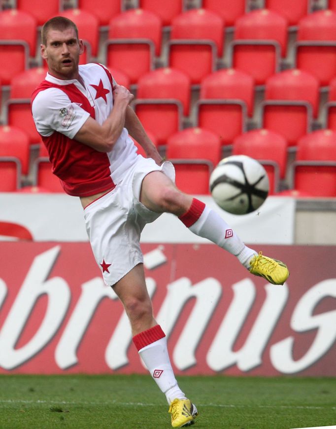 Fotbal, Gambrinus liga, Slavia - Jablonec: Marcel Gecov