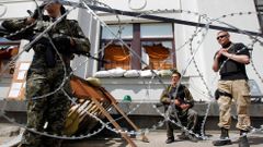 Ozbrojení ruští separatisté v Luhansku