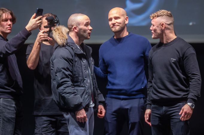 Tisková konference Oktagon Time v Ostravě: Jack Cartwright a Jonas Magard.