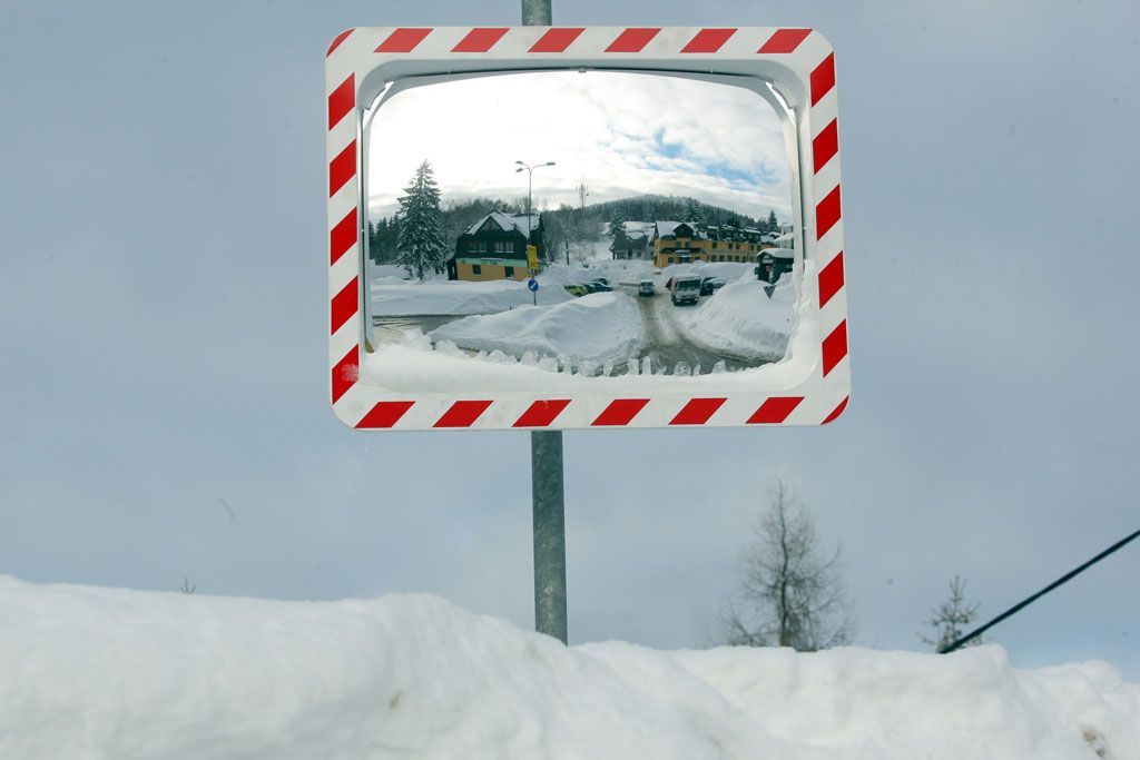 Sníh v Tanvaldu i jinde