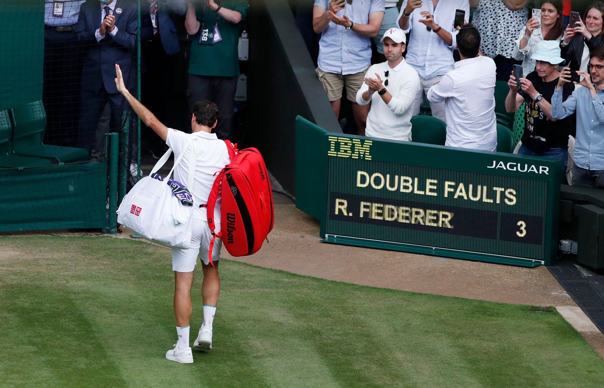 Roger Federer po čtvrtfinále Wimbledonu 2021
