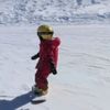 Děti - tříletý snowboardista