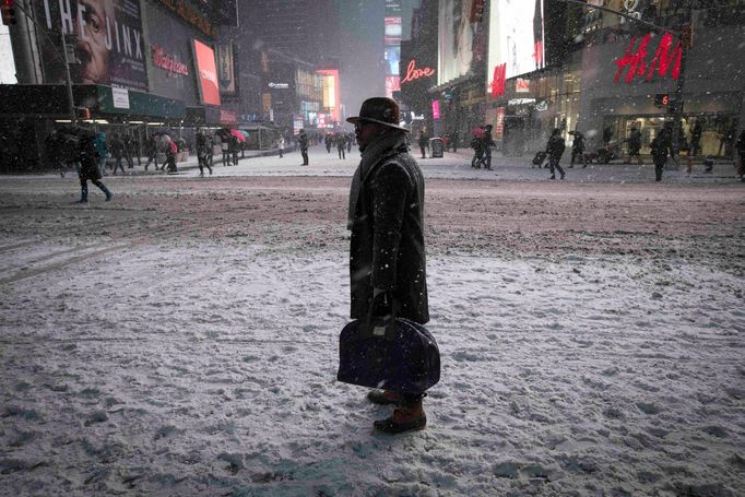 Počasí paralyzovalo život v New Yorku.