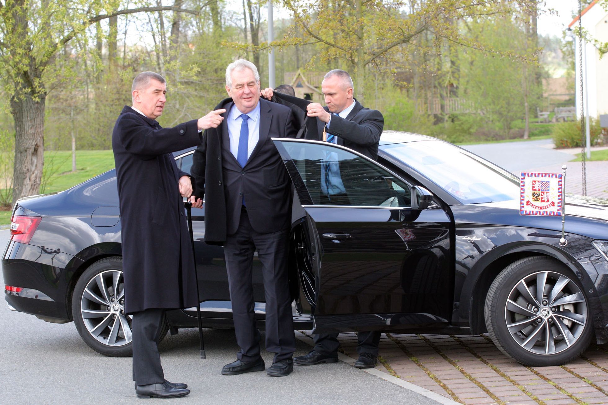 Fotogalerie k chystané grafice Zeman 2018 / Miloš Zeman a Andrej Babiš / 28. 4. 2016.