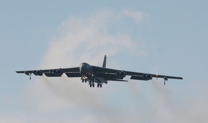 Největší pozornost si získal strategický Bombardér B-52H amerického letectva.